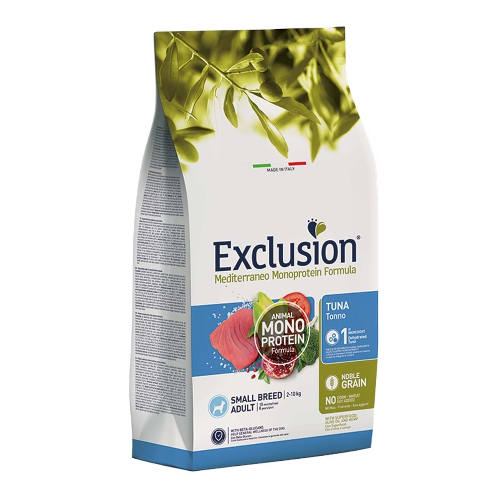 Exclusion Ton Balıklı Küçük Irk Yetişin Köpek Maması 2 kg