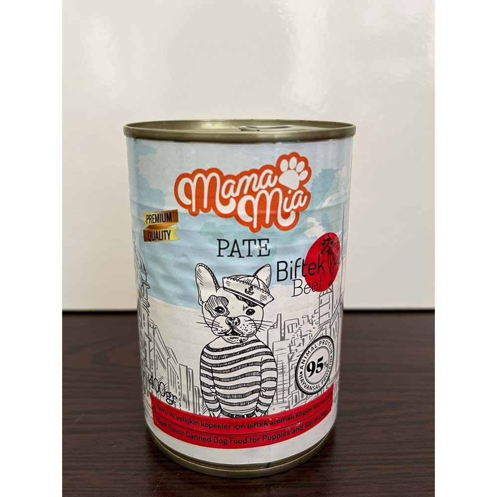 Mamamia Biftekli Köpek Konservesi 400 gr