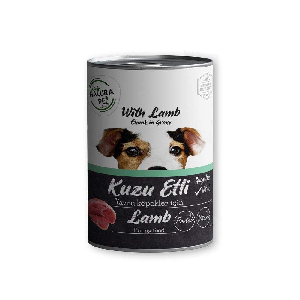 Eco Natura Pet Kuzu Etli Yavru Köpek Konservesi Gravy 400 Gr