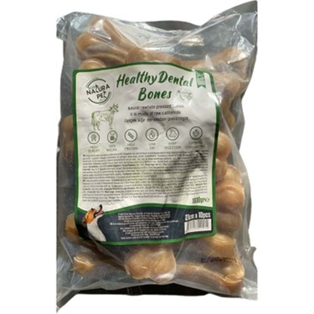 Eco Natura Pet Healty Dental Bones Natural Pres Kemik 21cm 10lu 1600Gr