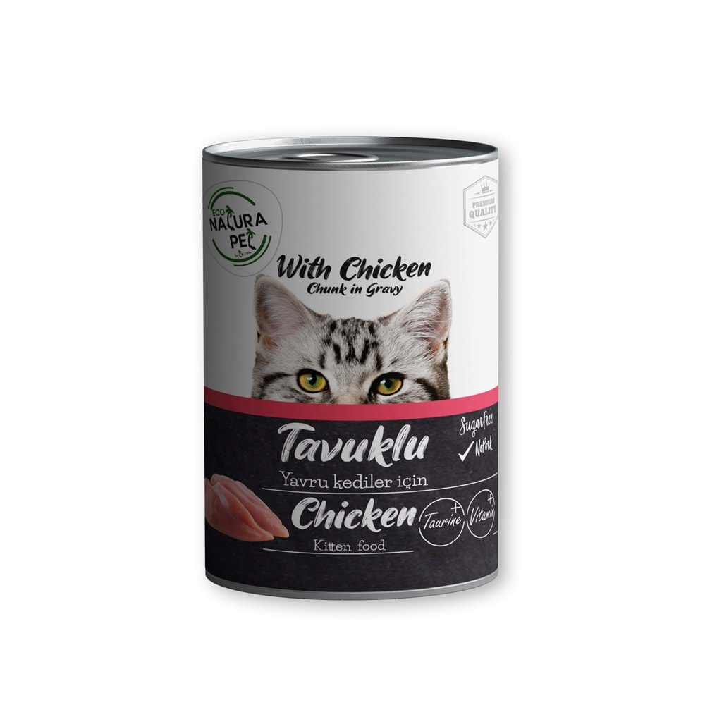 Eco Natura Pet Tavuklu Yavru Kedi Konservesi Gravy 400 Gr