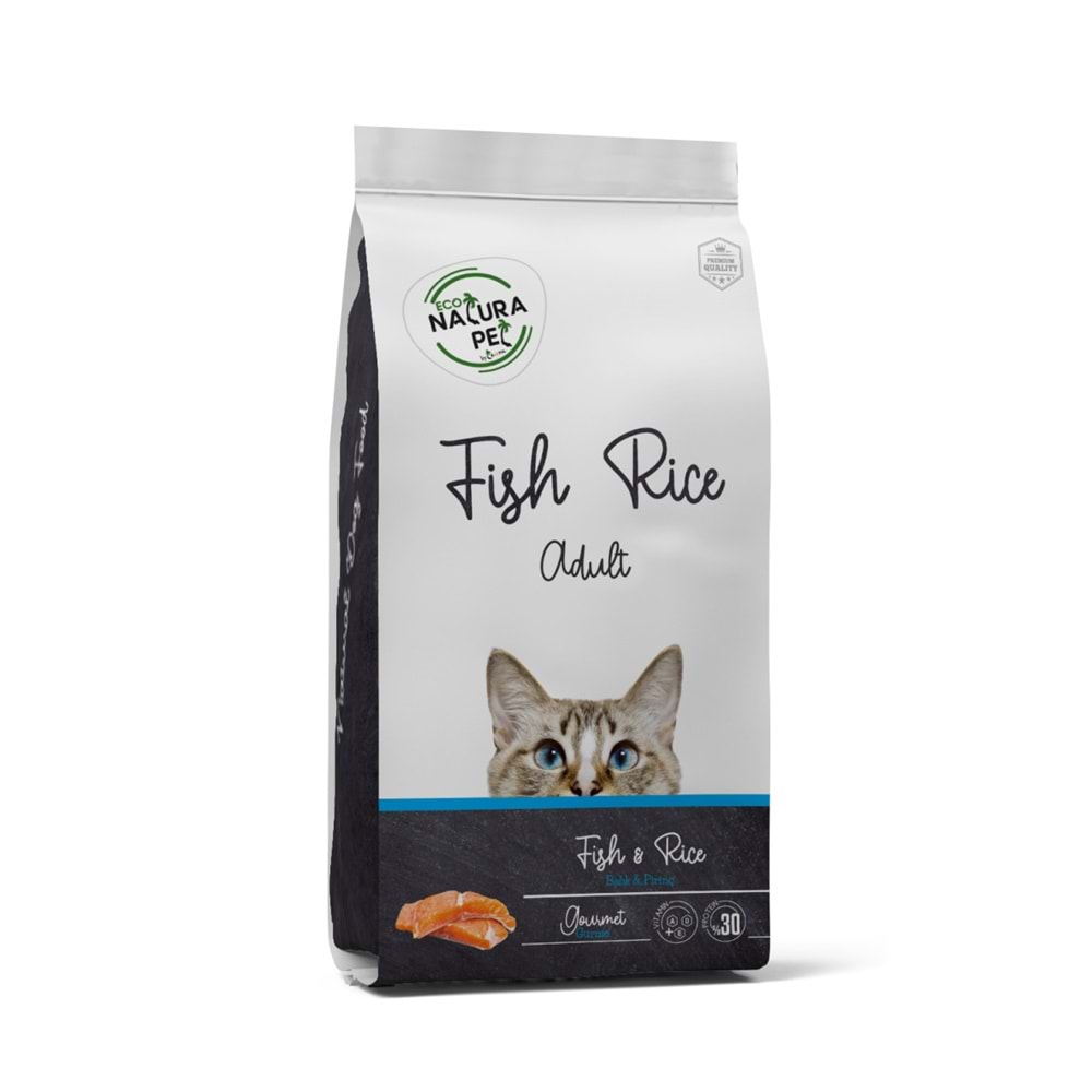 Eco Natura Pet Gurme Balık & Pirinçli Yetişkin Kedi Maması 1,5 Kg