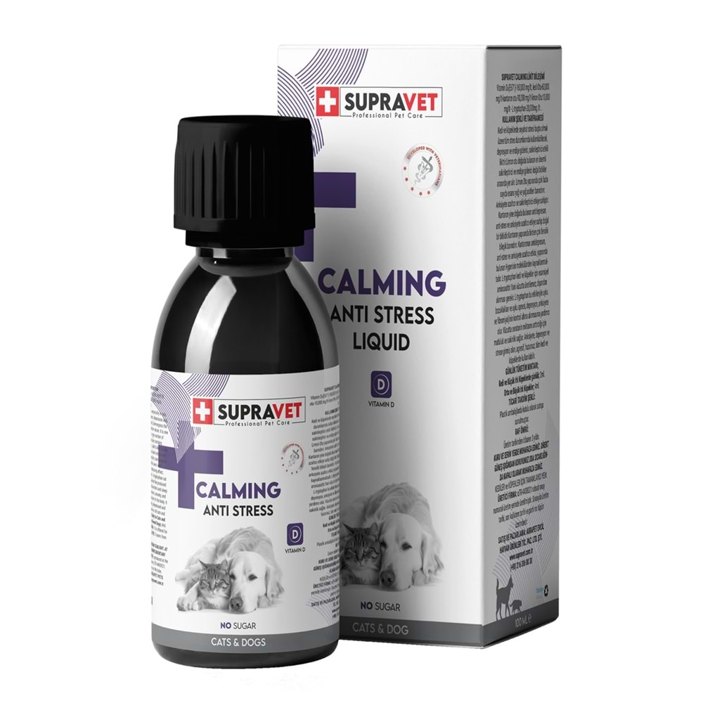 Supravet Calming Damla Anti Stress Kedi ve Köpekler İçin 100 Ml