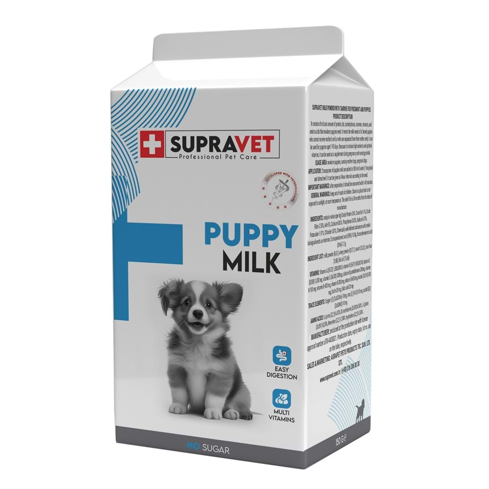 Supravet Puppy Milk Yavru Köpek Süt Tozu 150 Gr