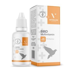 VETDELUXE Kuşlar İçin Multivitamin Damla 30 ml