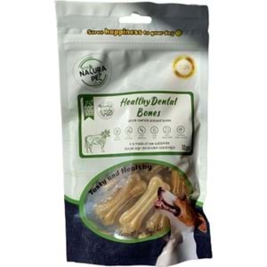 Eco Natura Pet Healty Dental Bones Natural Pres Kemik 5cm 12li 90Gr