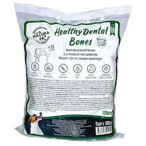 Eco Natura Pet Healty Dental Bones Beyaz Pres Kemik 5cm 100lü 750Gr