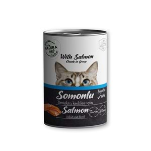 Eco Natura Pet Somonlu Yetişkin Kedi Konservesi Gravy 400 Gr