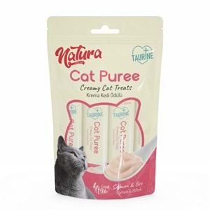 Natura Cat Puree Somon & Biftek 5x12gr