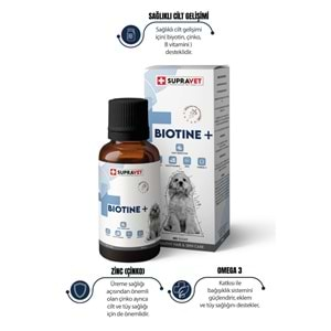 Supravet Biotine Dog Extra Deri ve Tüy Sağlığı Damlası 100 ML