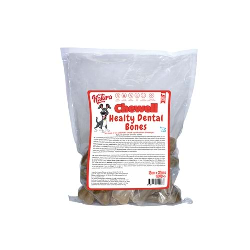 Natura Chewell Healty Dental Bones Natural Pres Kemik 13cm 30lu 1500Gr