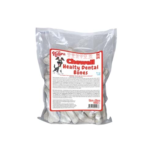 Natura Chewell Healty Dental Bones Beyaz Pres Kemik 13cm 30lu 1500Gr