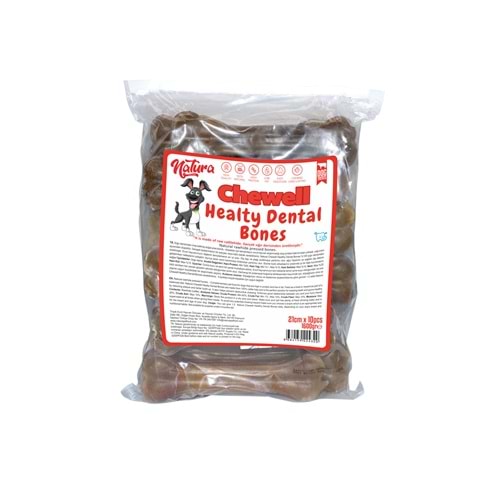 Natura Chewell Healty Dental Bones Natural Pres Kemik 21cm 10lu 1600Gr