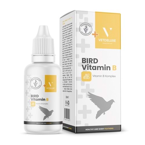 VETDELUXE Kuşlar İçin B Vitamini - Tüy Dökülmesi Engelleyici Damla 30 ml