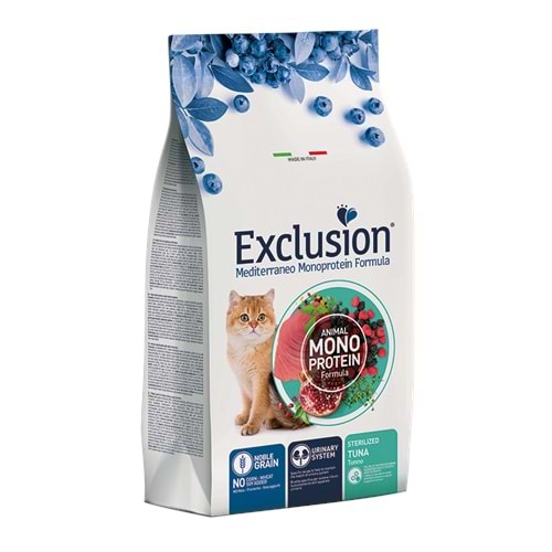 EXCLUSİON Ton Balıklı Kısırlaştırılmış Kedi Maması 12 kg