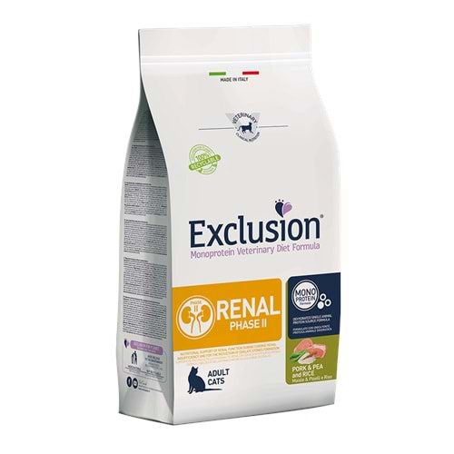 Exclusion Cat Renal / Phase 2 Pork, Pea & Rıce 1,5 kg