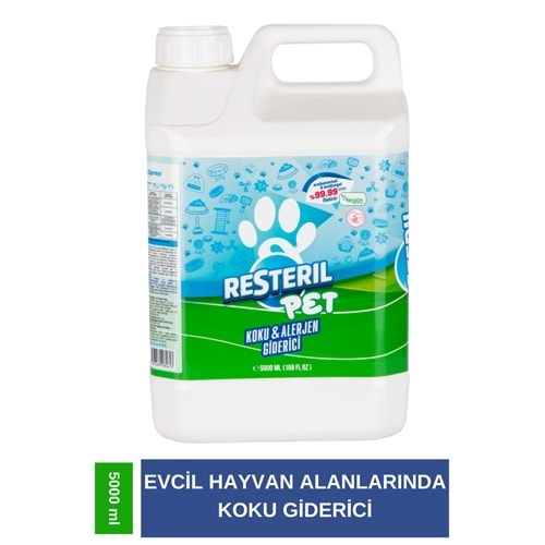 Vetürel Resteril antialerjik anti koku evcil hayvan hijyen spreyi 5000 ML