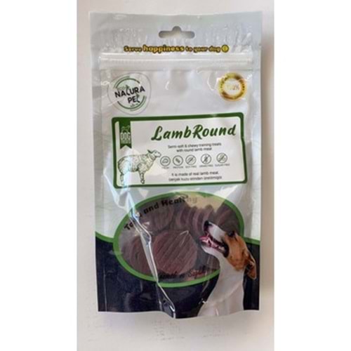 Eco Natura Pet Lamb Round Yumuşak Kuzu Etli Yuvarlak Köpek Ödülü 100Gr