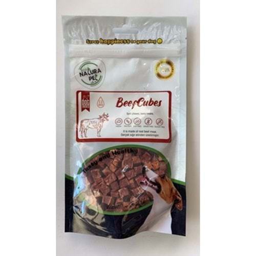 Eco Natura Pet Beef Cubes Yumuşak Biftekli Küp Köpek Ödülü 100 Gr