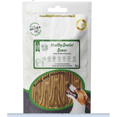 Eco Natura Pet Healty Dental Bones Natural Pres Kemik 8cm 6lı 120Gr