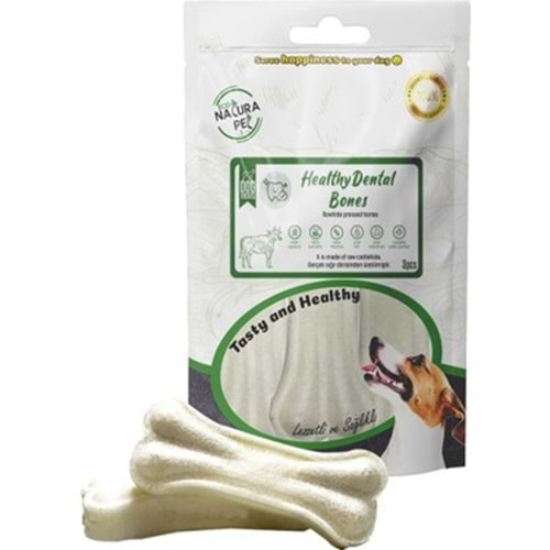Eco Natura Pet Healty Dental Bones Beyaz Pres Kemik 13cm 3lü 180Gr