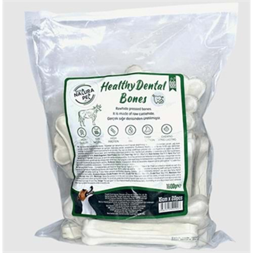 Eco Natura Pet Healty Dental Bones Natural Pres Kemik 15cm 20li 1600Gr