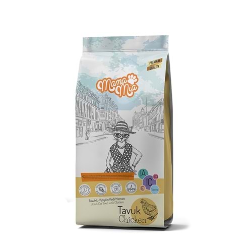 MamaMia Tavuklu Yetişkin Kedi Maması 15 Kg