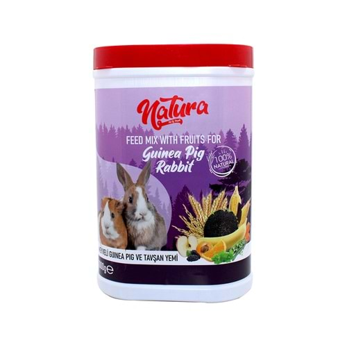 Natura Meyveli Guinea Pig & Tavşan Yemi 1000 Gr