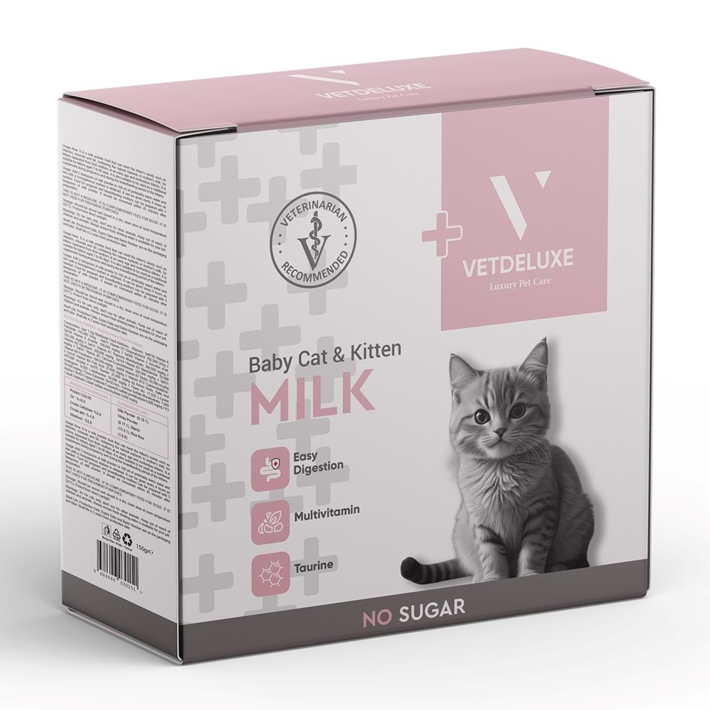 VETDELUXE Kedi Süt Tozu 150 gr