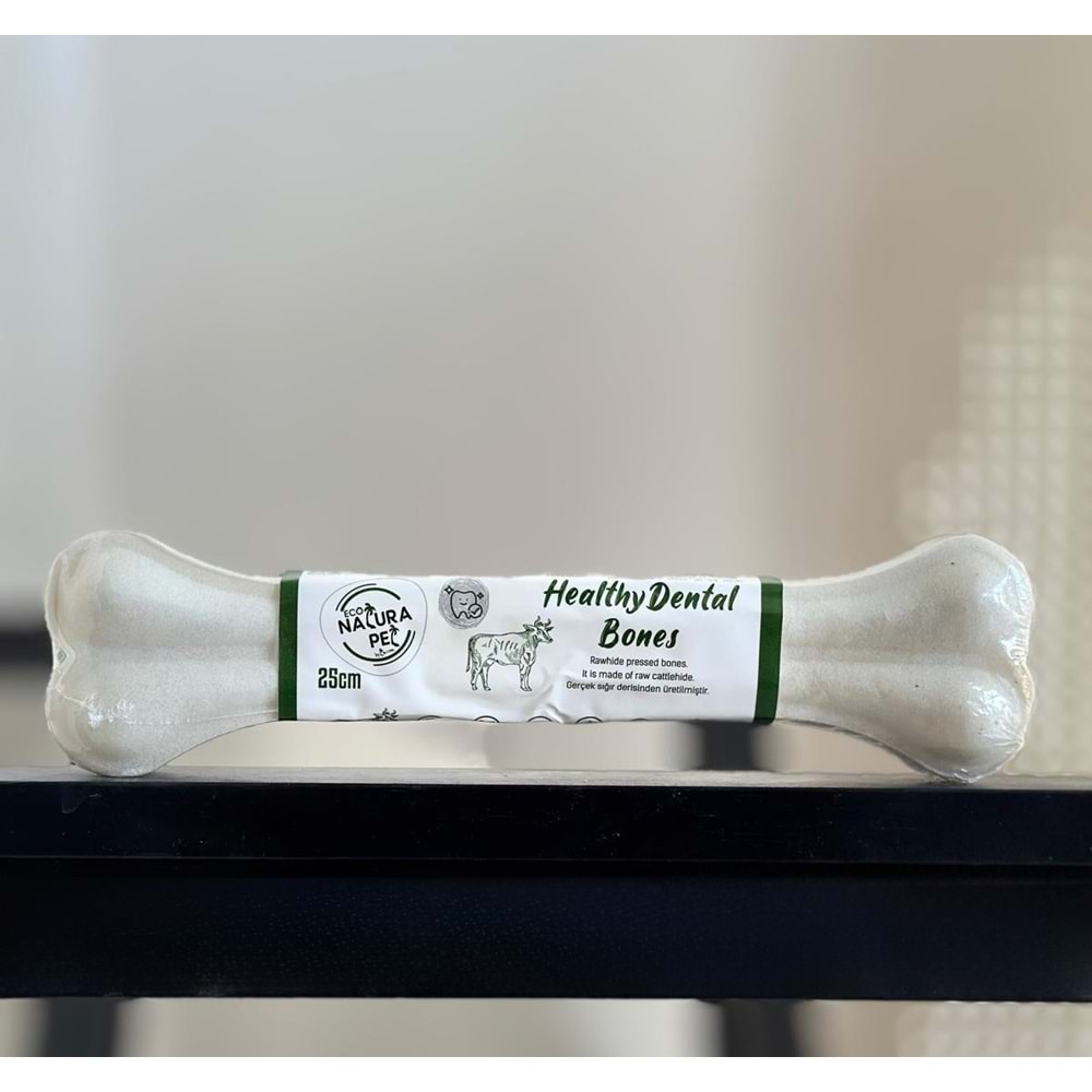 Eco Natura Pet Healty Dental Bones Beyaz Pres Kemik 25cm 200Gr