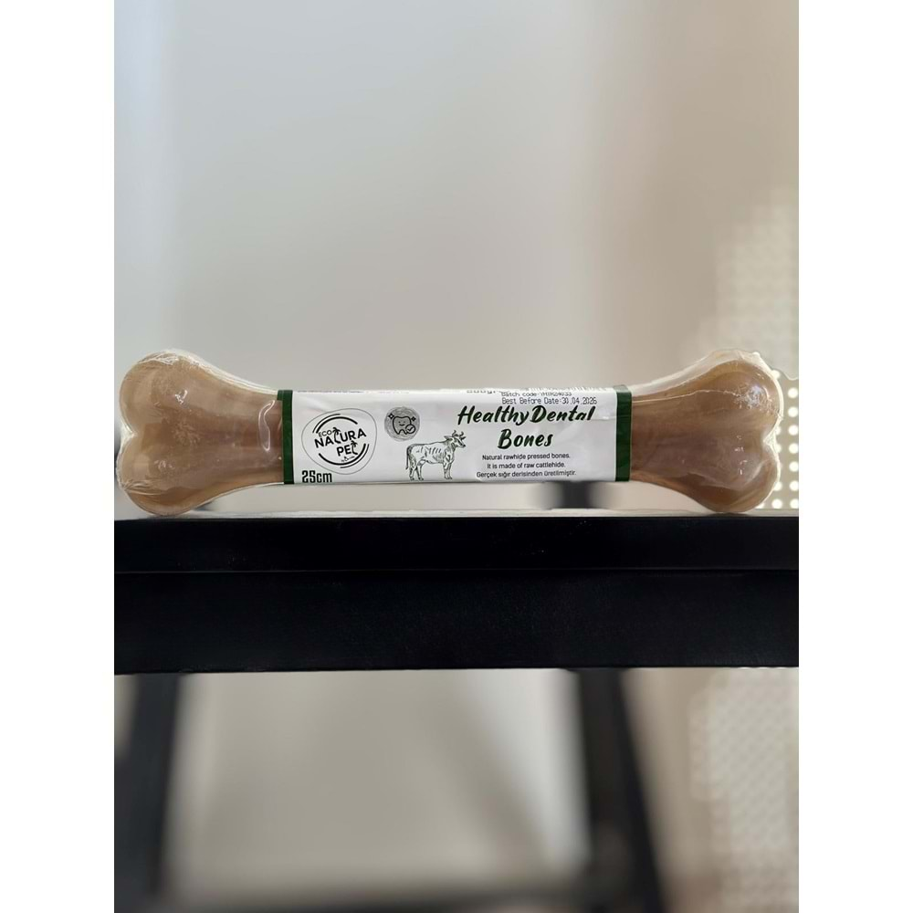 Eco Natura Pet Healty Dental Bones Natural Pres Kemik 25cm 200Gr