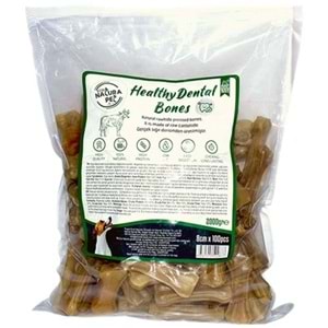 Eco Natura Pet Healty Dental Bones Natural Pres Kemik 8cm 100lü 2000Gr
