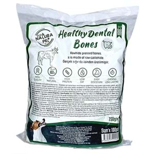 Eco Natura Pet Healty Dental Bones Beyaz Pres Kemik 5cm 100lü 750Gr